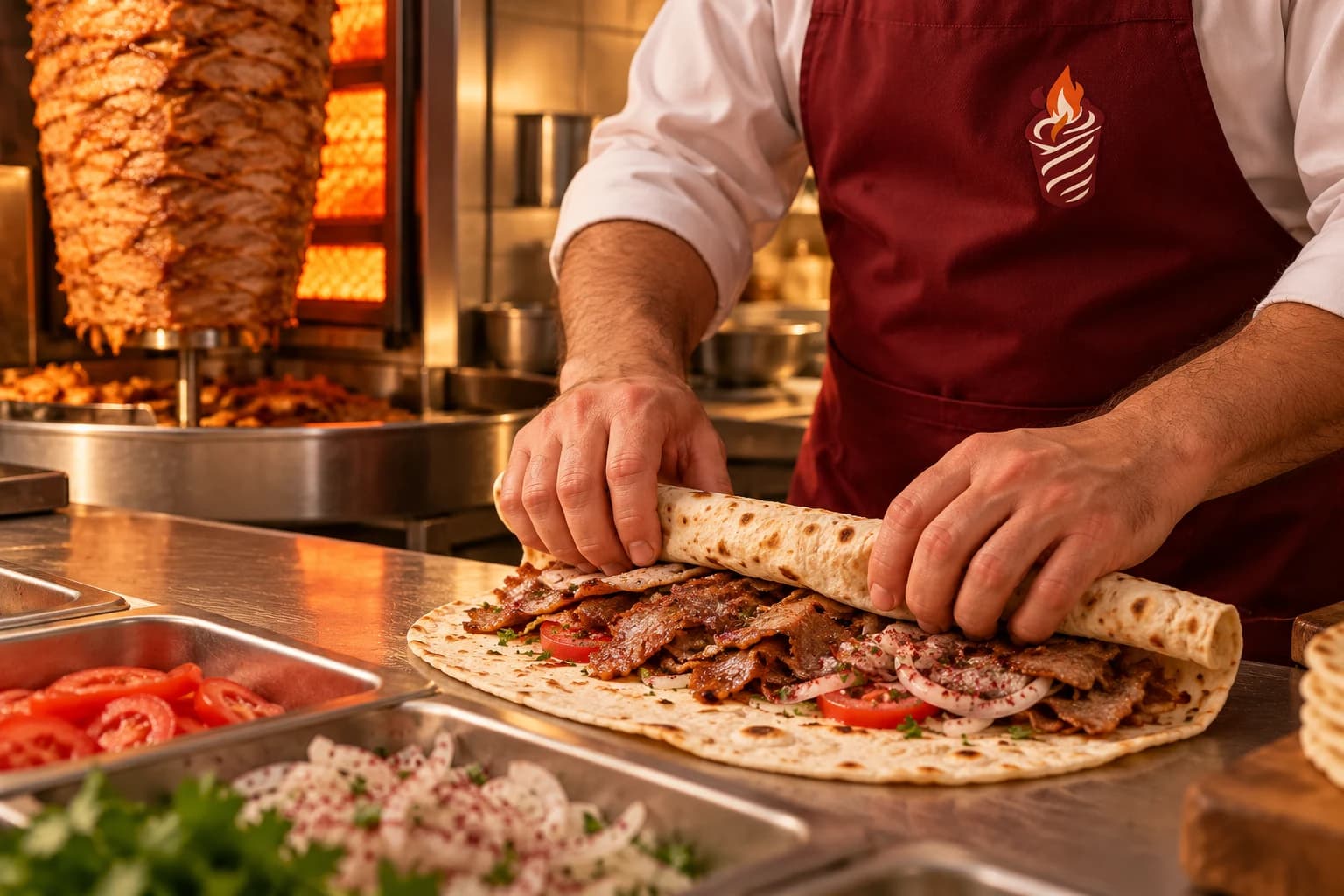 AKTEPE Lavaş Döner mutfağında 2017'den beri özenle sarılan lavaş döner ustalığı